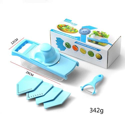 Multi-Functional Vegetable Cutter - Fruits Potato Slicer Carrot Shredder Grater Kitchen Tools (D61)(AK3)