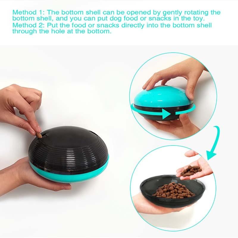 Multifunction Dog Iq Treat Squeaky Toy Flying Discs Dog Interactive Toys - Games Chew Training Toy (3W3)(1W3)(F73)