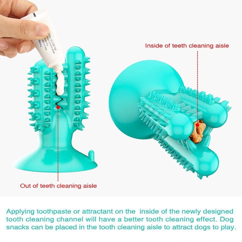 Multifunction Dog Toothbrush Flexible Pet Molar Bite Toy - Cleaning Teeth Dog Chew Stick Toys (7W2)