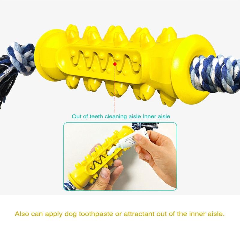Multifunction Pet Dog Chew Toy Durable Dog Toothbrush Stick - Interactive Training Molar Toys - Food Treat (1U73)