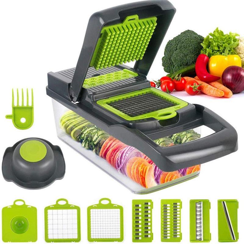 Multifunctional Vegetable Slicers 8 In 1 Cutter Fruit Slicer - Shredders Drain Basket Gadgets (AK3)(1U61)