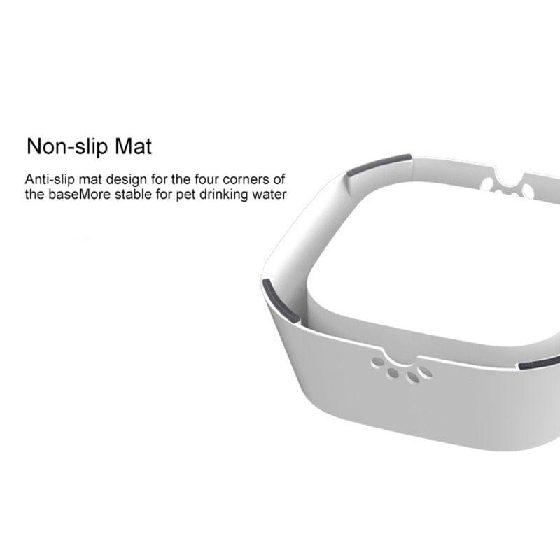 Dog Water Bowl Dispenser Vehicle Carried Floating Bowl - Travel Anti-Slip Slow Water Feeder (6W1)(F71)