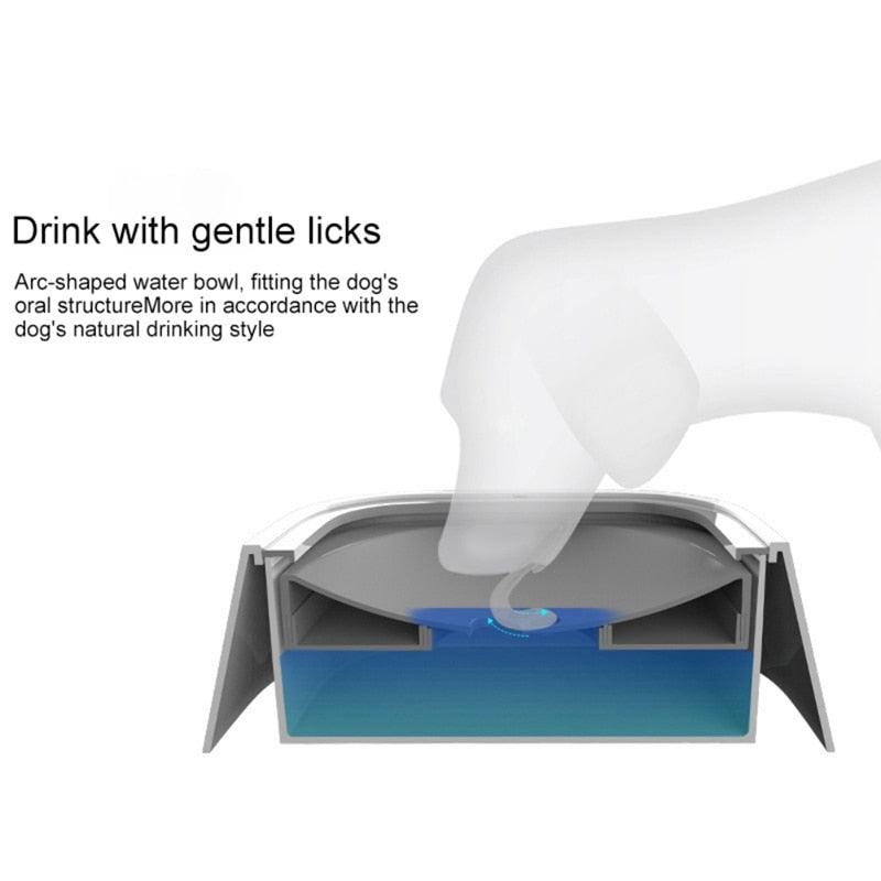 Dog Water Bowl Dispenser Vehicle Carried Floating Bowl - Travel Anti-Slip Slow Water Feeder (6W1)(F71)