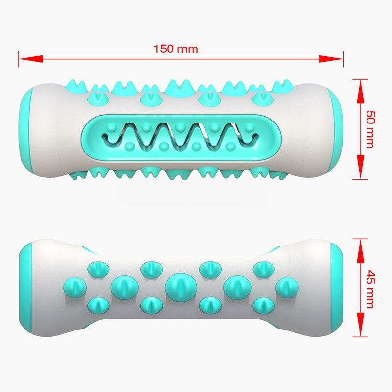 Multifunction Pet Dog - Molar Bite Toy - Tooth Cleaner Bone Chew Cleaning Toothbrush Toys - Bite Resistant (7W2)