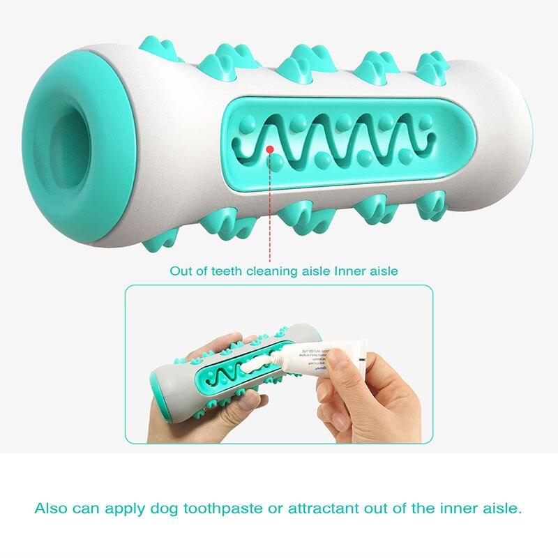 Multifunction Pet Dog - Molar Bite Toy - Tooth Cleaner Bone Chew Cleaning Toothbrush Toys - Bite Resistant (7W2)