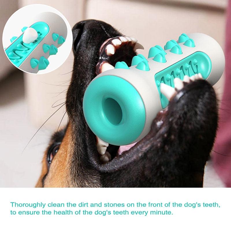 Multifunction Pet Dog - Molar Bite Toy - Tooth Cleaner Bone Chew Cleaning Toothbrush Toys - Bite Resistant (7W2)