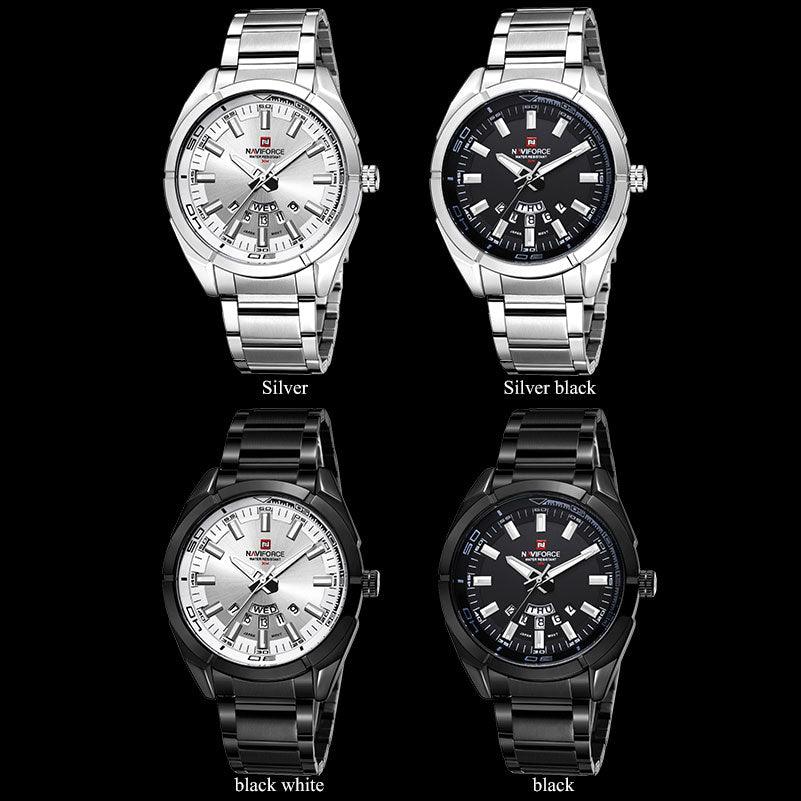 Men Watches - Business Men's Stainless Steel Band 30M Waterproof Date Wristwatches (2MA1)