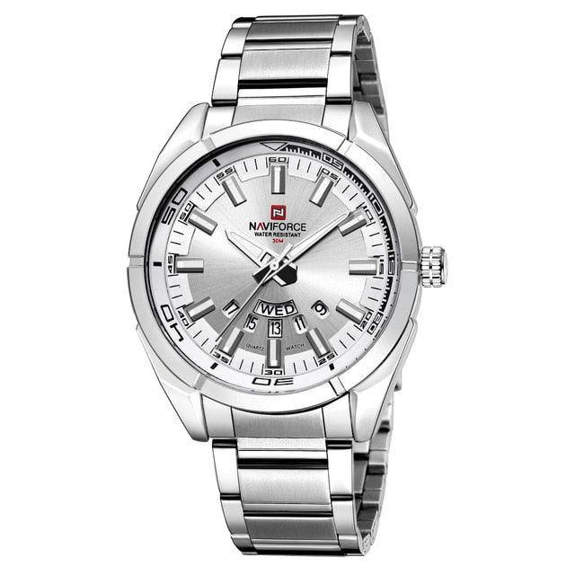 Men Watches - Business Men's Stainless Steel Band 30M Waterproof Date Wristwatches (2MA1)