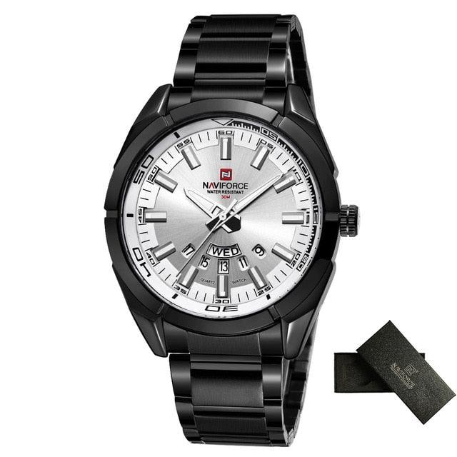 Men Watches - Business Men's Stainless Steel Band 30M Waterproof Date Wristwatches (2MA1)