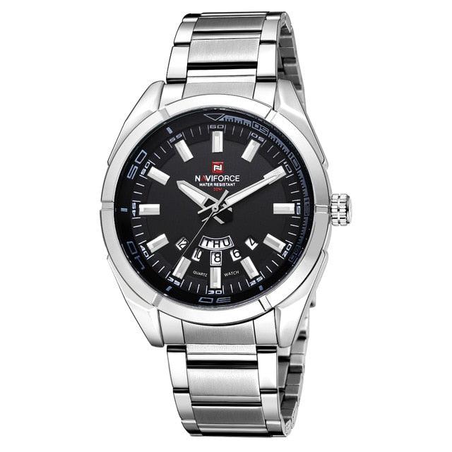 Men Watches - Business Men's Stainless Steel Band 30M Waterproof Date Wristwatches (2MA1)