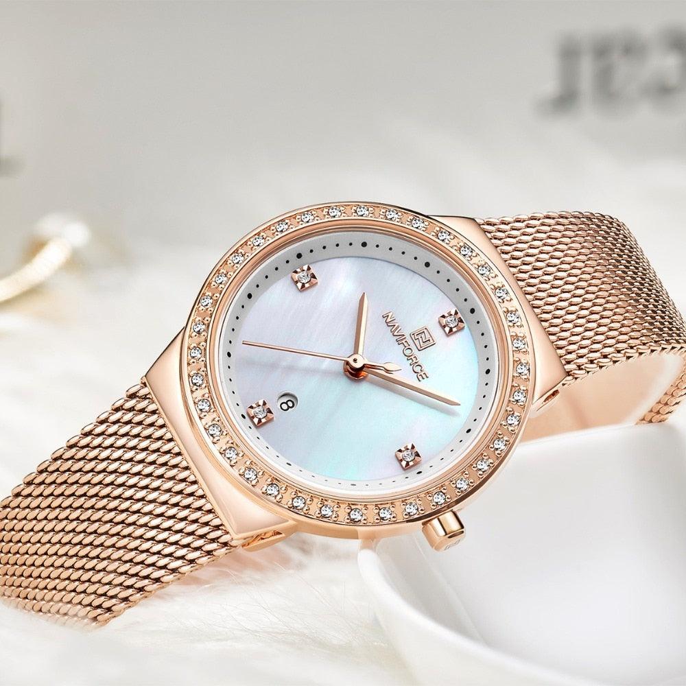 New Women Luxury Watch - Simple Quartz Lady Waterproof Wristwatch (9WH3)(9WH1)
