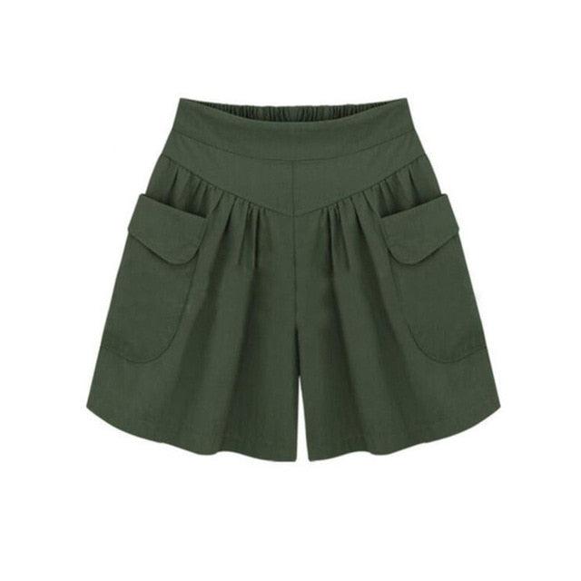 Gorgeous Women's Shorts Panties - High Waist Loose - Solid Elastic Summer Hot Shorts (3U32)