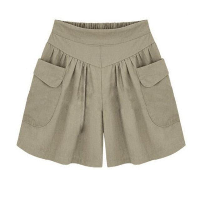 Gorgeous Women's Shorts Panties - High Waist Loose - Solid Elastic Summer Hot Shorts (3U32)