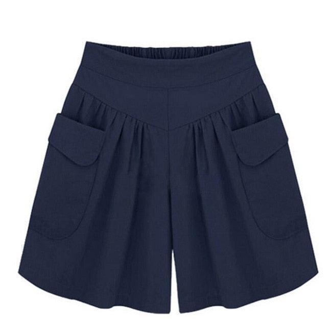 Gorgeous Women's Shorts Panties - High Waist Loose - Solid Elastic Summer Hot Shorts (3U32)