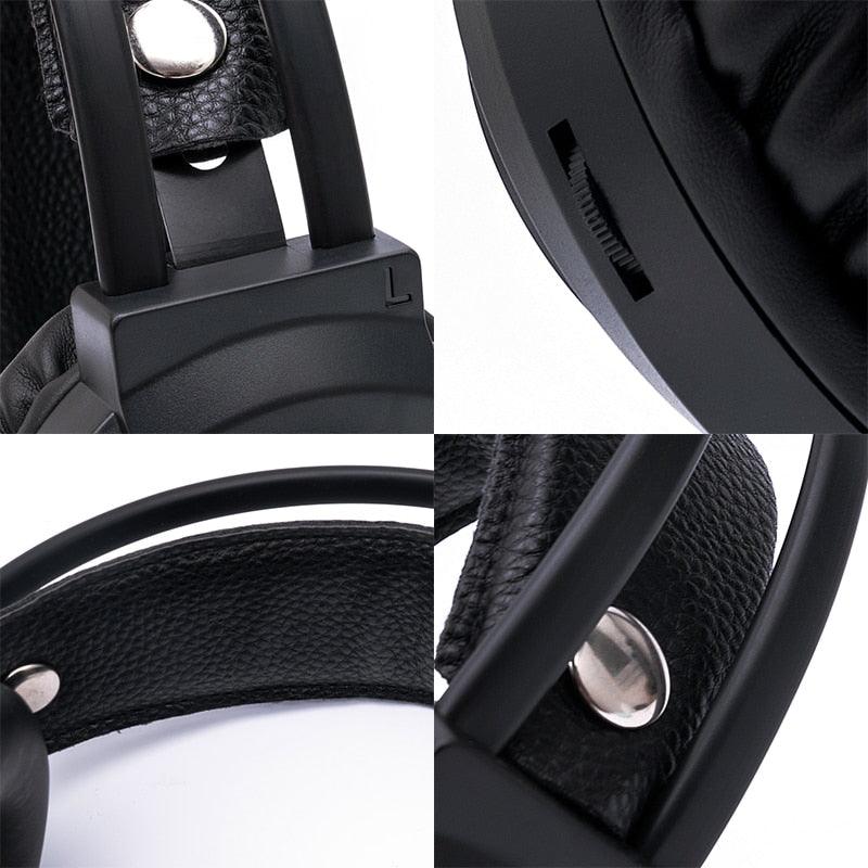 NEW K1 Head-Mounted Professional Gaming Headset RGB Colorful Lighting Mic PC Phone For PS4 XBOX Switch Gamer Wired Headphone USB (D49)(AH)