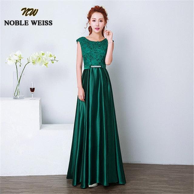 Trending Long Floor Length Dresses - Lace Evening Dress - With Bowknot Belt (WSO3)(WSO5)(WSO4)(F18)