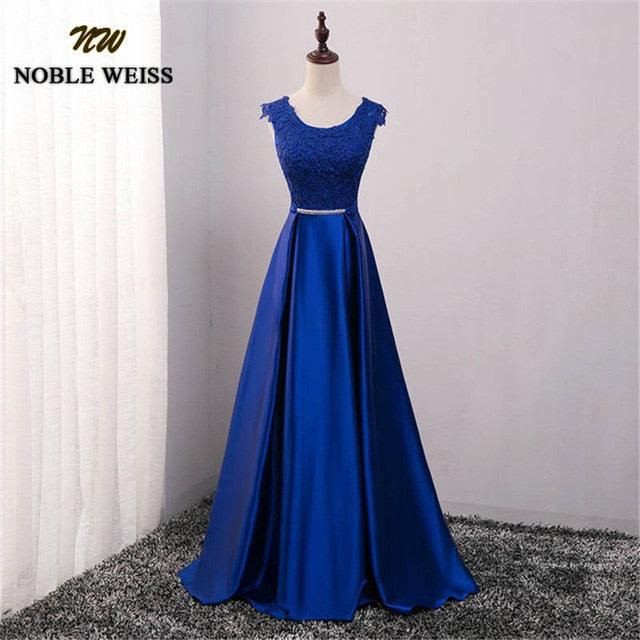 Trending Long Floor Length Dresses - Lace Evening Dress - With Bowknot Belt (WSO3)(WSO5)(WSO4)(F18)