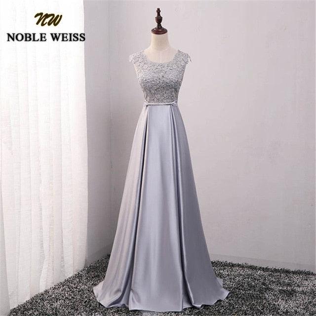 Trending Long Floor Length Dresses - Lace Evening Dress - With Bowknot Belt (WSO3)(WSO5)(WSO4)(F18)