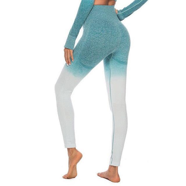 Women Fitness Seamless Leggings - High Waist Hollow Fitness Sporting Leggings (TBL)(BCD3)