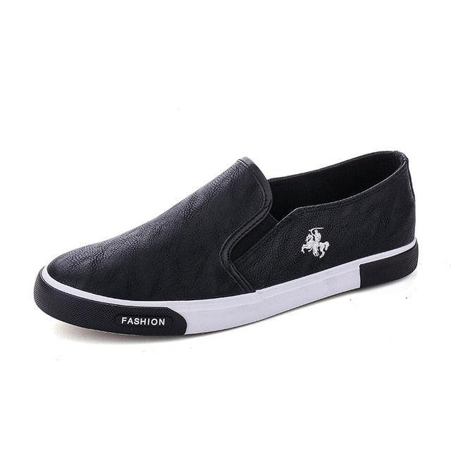 Classic Men Slip-On Shoes - Men Fashion Shoes PU Leather Sneakers (MSC2A)