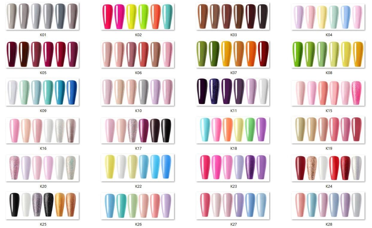 Nail Polish, Gel Nail Polish Set Soak Off Yellow Blue White Daisy Duke Nail Polish Kit 6 Colors 8ml Nail Art Gels (N1)(N2)(1U85)