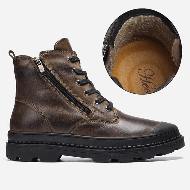 Trending Natural Cow Leather Men Boots Winter Handmade Retro Men Boots Genuine Leather Men Winter Shoes (MSB1)(MSF6)(F13)(1U13)(1U16)(MSB4)