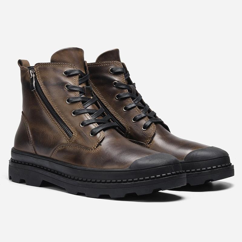 Trending Natural Cow Leather Men Boots Winter Handmade Retro Men Boots Genuine Leather Men Winter Shoes (MSB1)(MSF6)(F13)(1U13)(1U16)(MSB4)