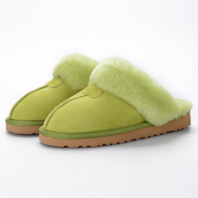 Amazing Natural Sheepskin Fur Slippers - Fashion Winter Slippers (SS4)(SS2)
