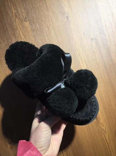 Amazing Natural Wool Women Slippers - Winter Home Warm Footwear (SS4)(SS2)