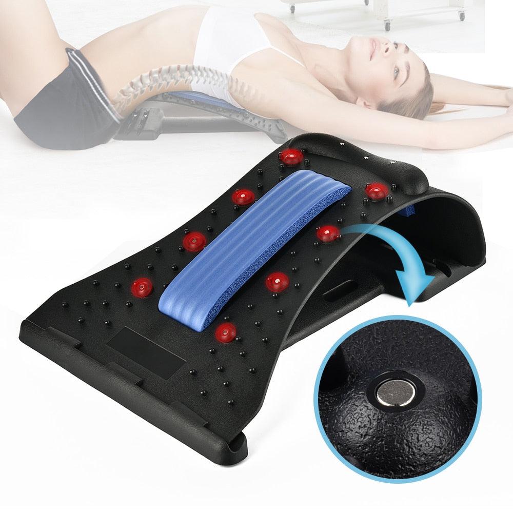 Neck & Shoulder Stretcher Neck Adjustable Traction Fitness Massage Board Back Stretch Relax Lumbar Support (FH)(1U80)