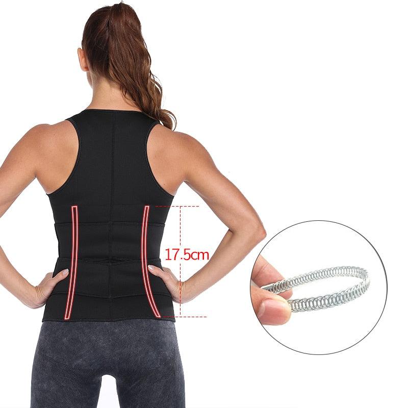 Trending Sauna Waist Trainer Corset With Sweat Belt Women Shapewear Body Shaper Weight Loss Compression Trimmer Workout Fitness(FH)(FHW1)(1U31)(1U24)