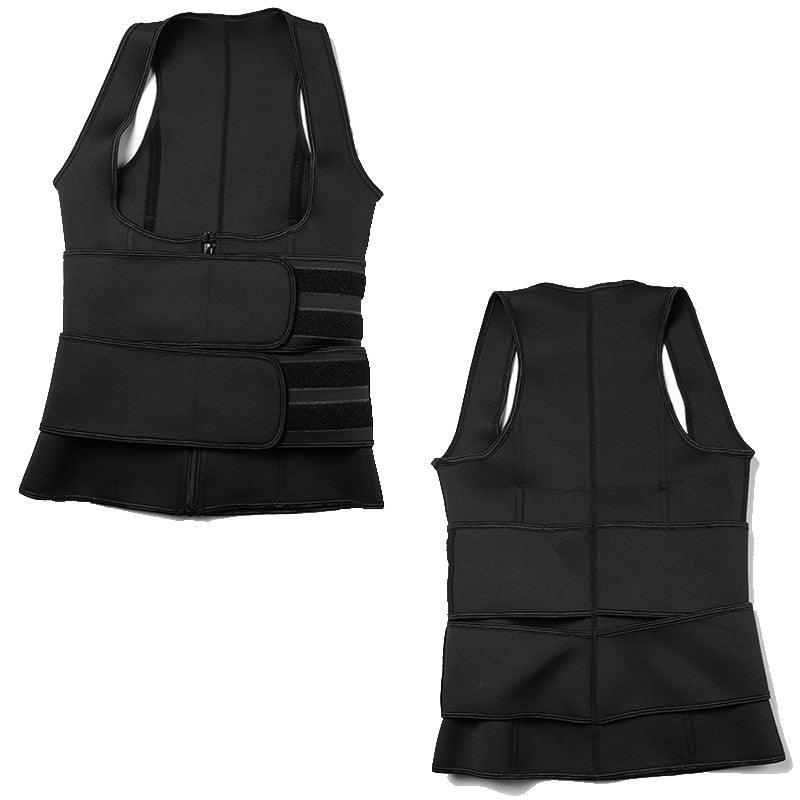 Trending Sauna Waist Trainer Corset With Sweat Belt Women Shapewear Body Shaper Weight Loss Compression Trimmer Workout Fitness(FH)(FHW1)(1U31)(1U24)