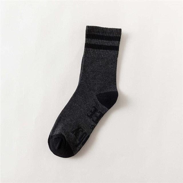 New 11 Colors Crew Socks - Purple Funny Letters Free Casual Socks (1U87)