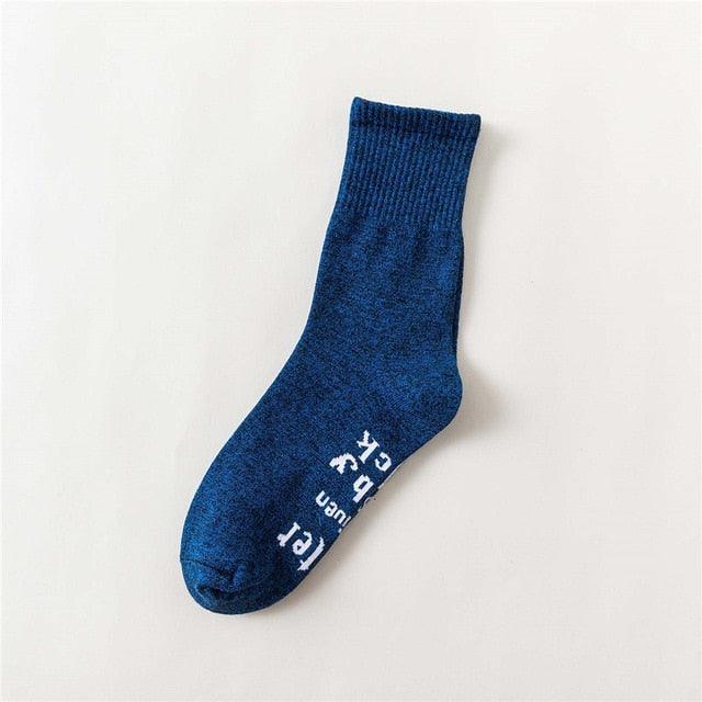 New 11 Colors Crew Socks - Purple Funny Letters Free Casual Socks (1U87)