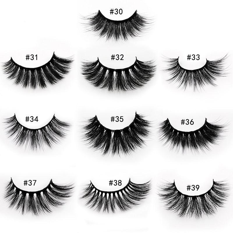 New 20 PCS Lashes In Bulk Mix 3d Mink Lashes Wholesale Eyelashes Natural Mink Eyelashes (M2)(1U86)