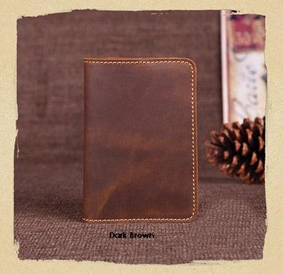 Genuine Leather Passport wallet - Vintage Cow Leather Passport Cover - Unisex Wallet Credit Card Holder (LT8)