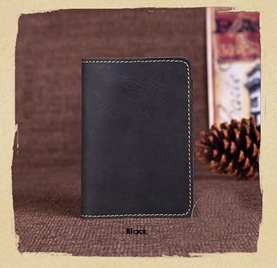 Genuine Leather Passport wallet - Vintage Cow Leather Passport Cover - Unisex Wallet Credit Card Holder (LT8)