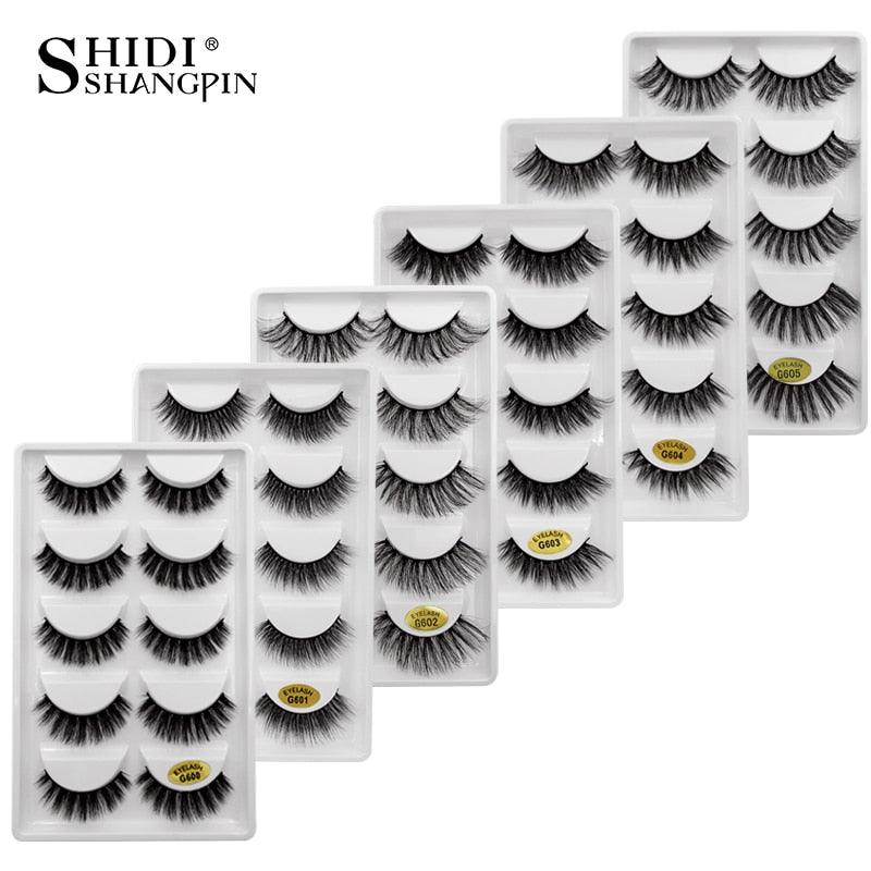 New 50 pairs wholesale factory price mink false eyelashes hand made false eyelash natural long (M2)