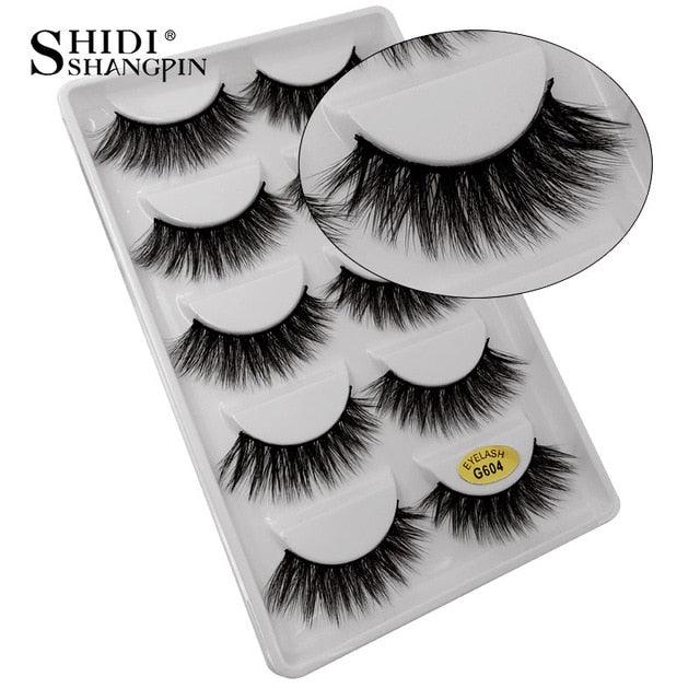 New 50 pairs wholesale factory price mink false eyelashes hand made false eyelash natural long (M2)