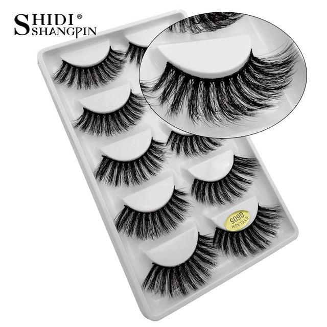 New 50 pairs wholesale factory price mink false eyelashes hand made false eyelash natural long (M2)