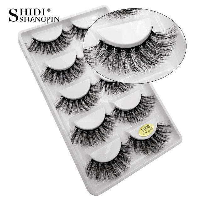 New 50 pairs wholesale factory price mink false eyelashes hand made false eyelash natural long (M2)