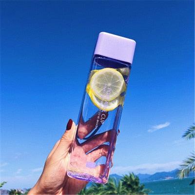 New 500ml Milk Fruit Water Cup - Cute Square Tea For Water Bottles Drink With Rope Sport Heat Resistant (FHB)(1AK1)