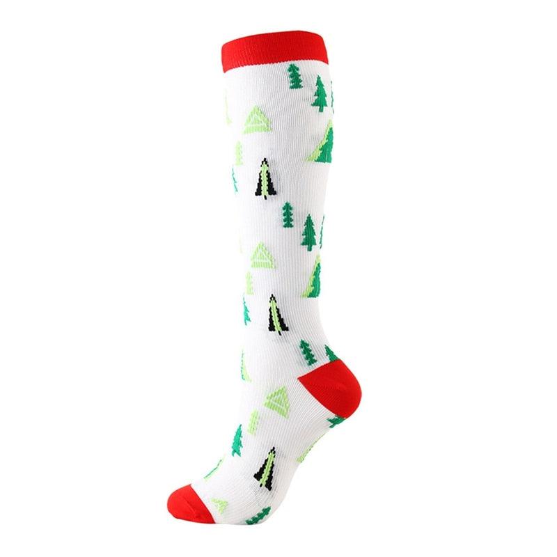 Great New 6PCS Compression Socks - Knee High/Long Christmas Socks (2U92)