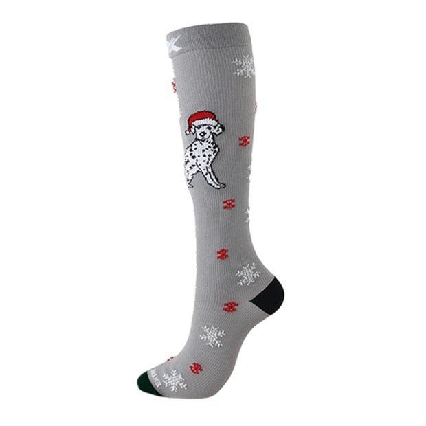 Great New 6PCS Compression Socks - Knee High/Long Christmas Socks (2U92)