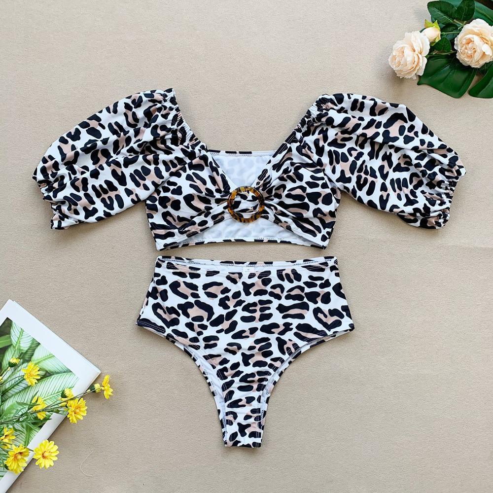 New Arrival Women Bikini Swimwear - Gorgeous Leopard Bikini Set - Female Brazilian Sexy High Waist Bikini Bathing Suit (1U26)