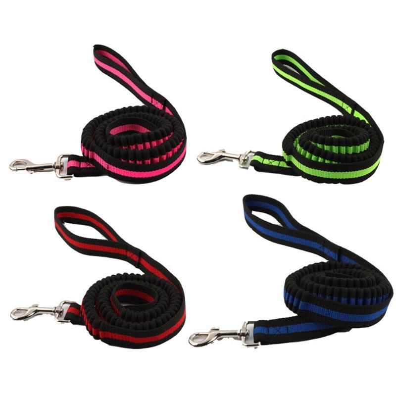 New Arrival Nylon Tactical Pet Dog Cat Lead Training Leash Elastic Bungee Canine Strap Rope Safety Belt (4W4)(2W1)(F75)