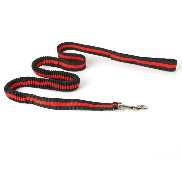 New Arrival Nylon Tactical Pet Dog Cat Lead Training Leash Elastic Bungee Canine Strap Rope Safety Belt (4W4)(2W1)(F75)