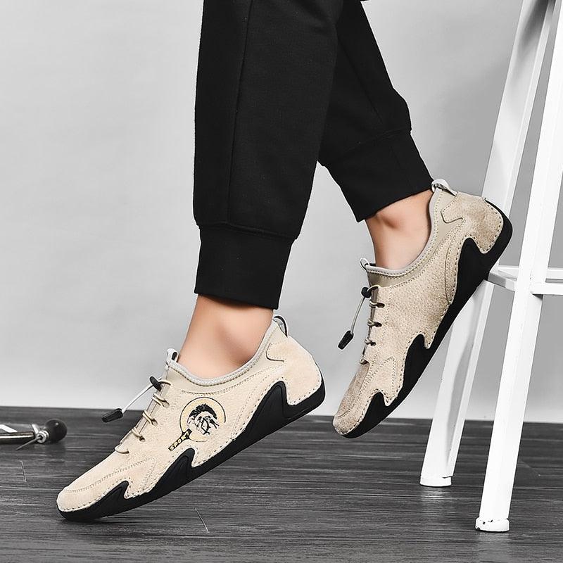 New Fashion Casual Shoes - Leather Men's Shoes - Men Flats Moccasins Comfortable Driving Shoes (MSC2A)(MSC2)(MSC1)(F12)