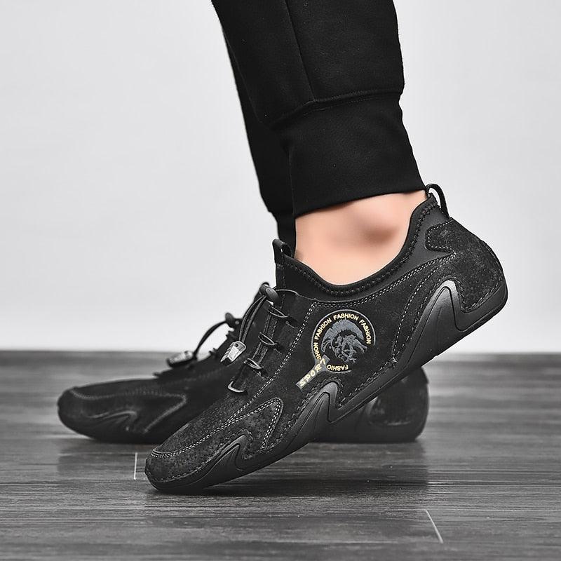 New Fashion Casual Shoes - Leather Men's Shoes - Men Flats Moccasins Comfortable Driving Shoes (MSC2A)(MSC2)(MSC1)(F12)