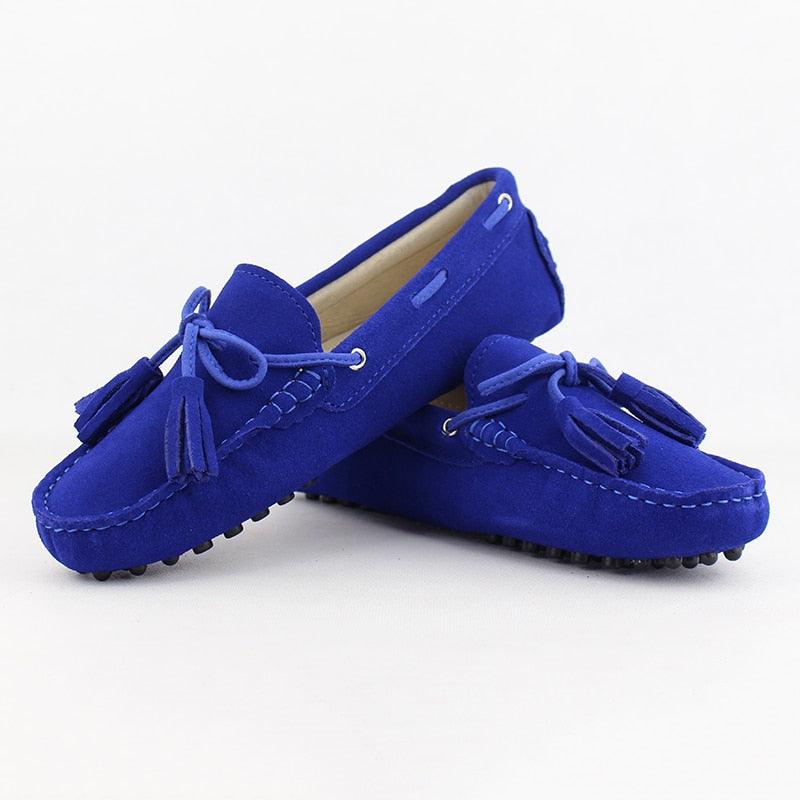 New Fashion Genuine Leather Women Flat Shoes - Slip On Loafers Women's Casual Flat Shoes (D40)(FS)(CD)